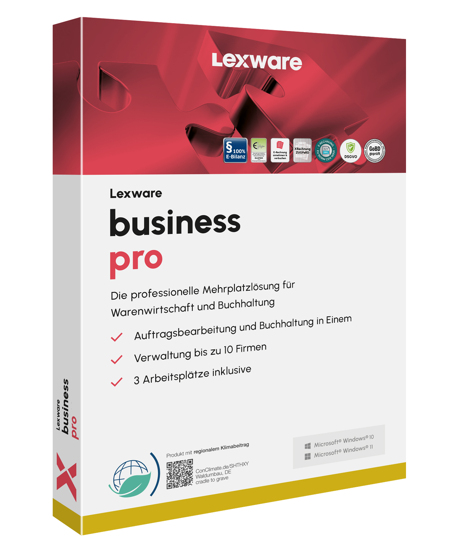 Produktbox von Lexware business pro für kaufmännische Unternehmensverwaltung