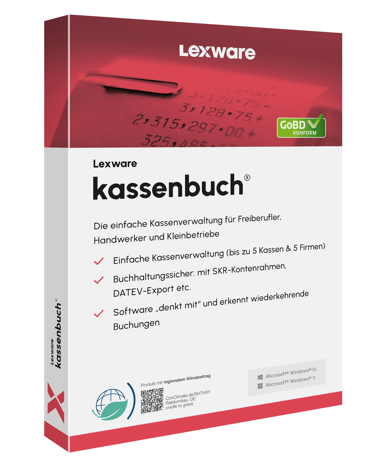 Produktbox von Lexware kassenbuch für Kassenführung