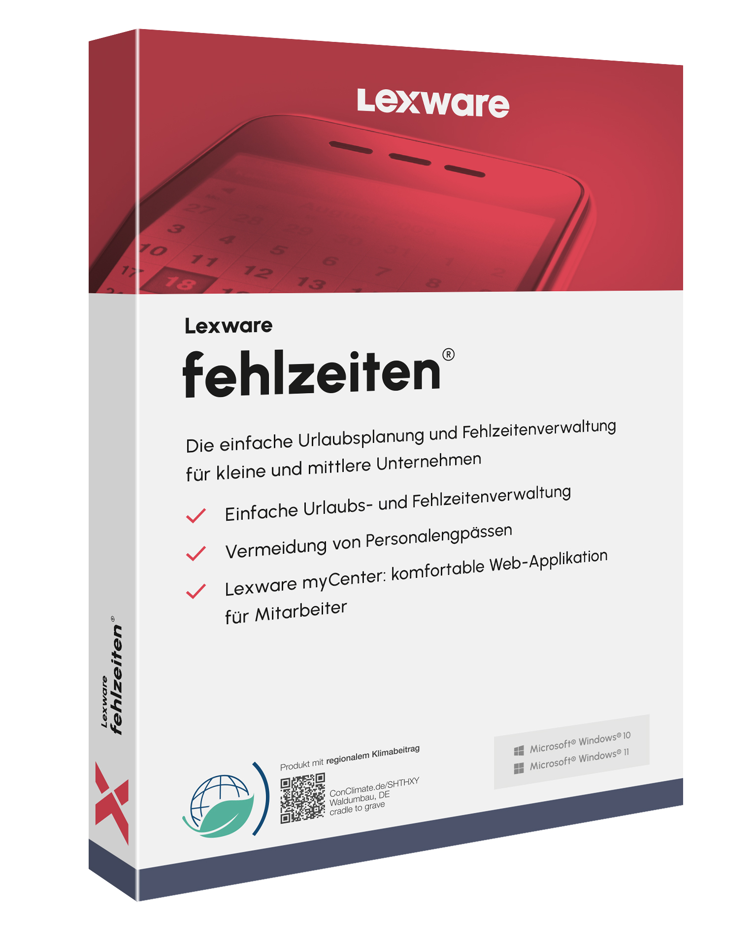Produktbox von Lexware fehlzeiten für Urlaubs- und Abwesenheitsverwaltung