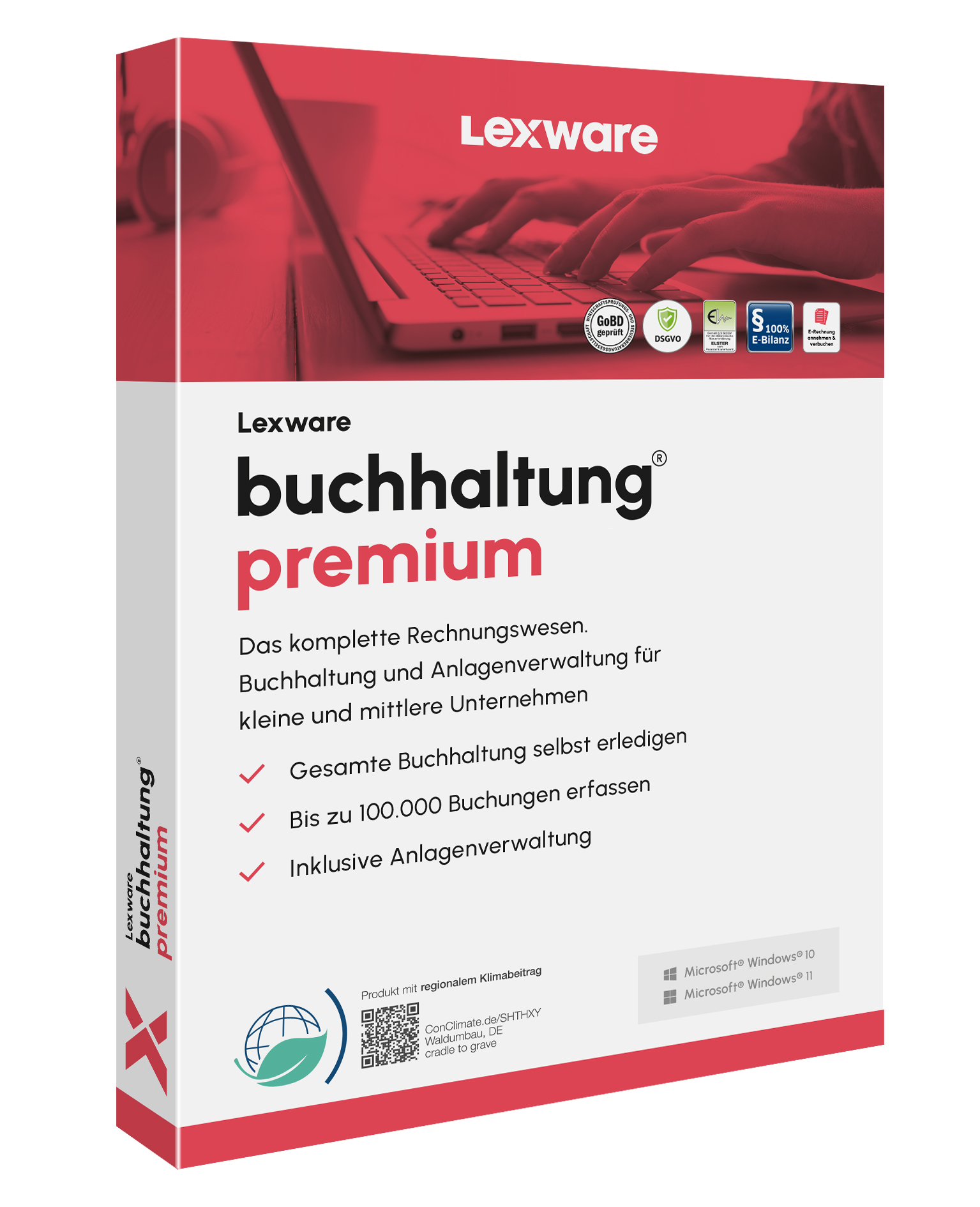 Produktbox von Lexware buchhaltung premium für Finanzbuchhaltung