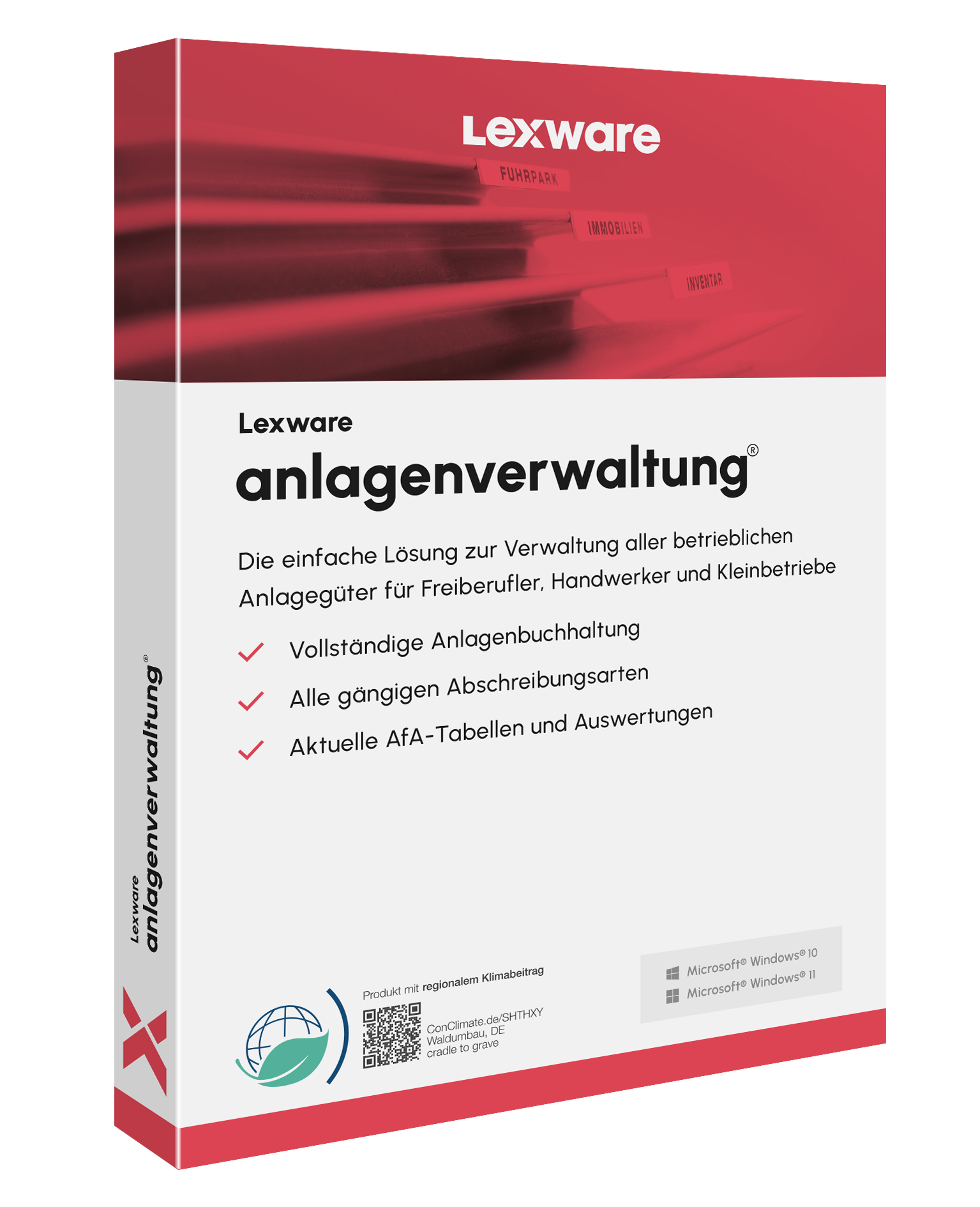 Produktbox von Lexware anlagenverwaltung für Anlagenbuchhaltung
