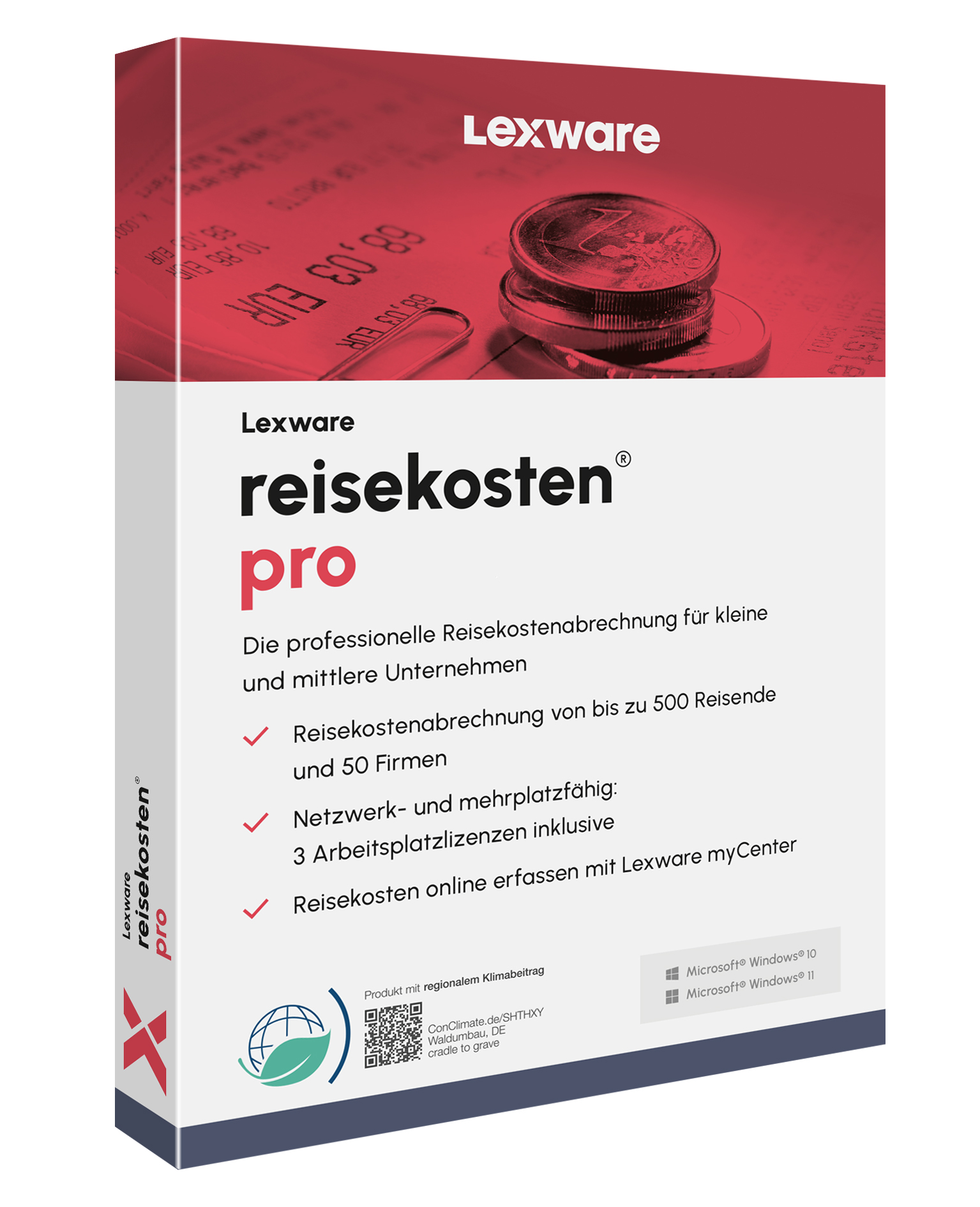 Produktbox von Lexware reisekosten pro für Reisekostenabrechnung