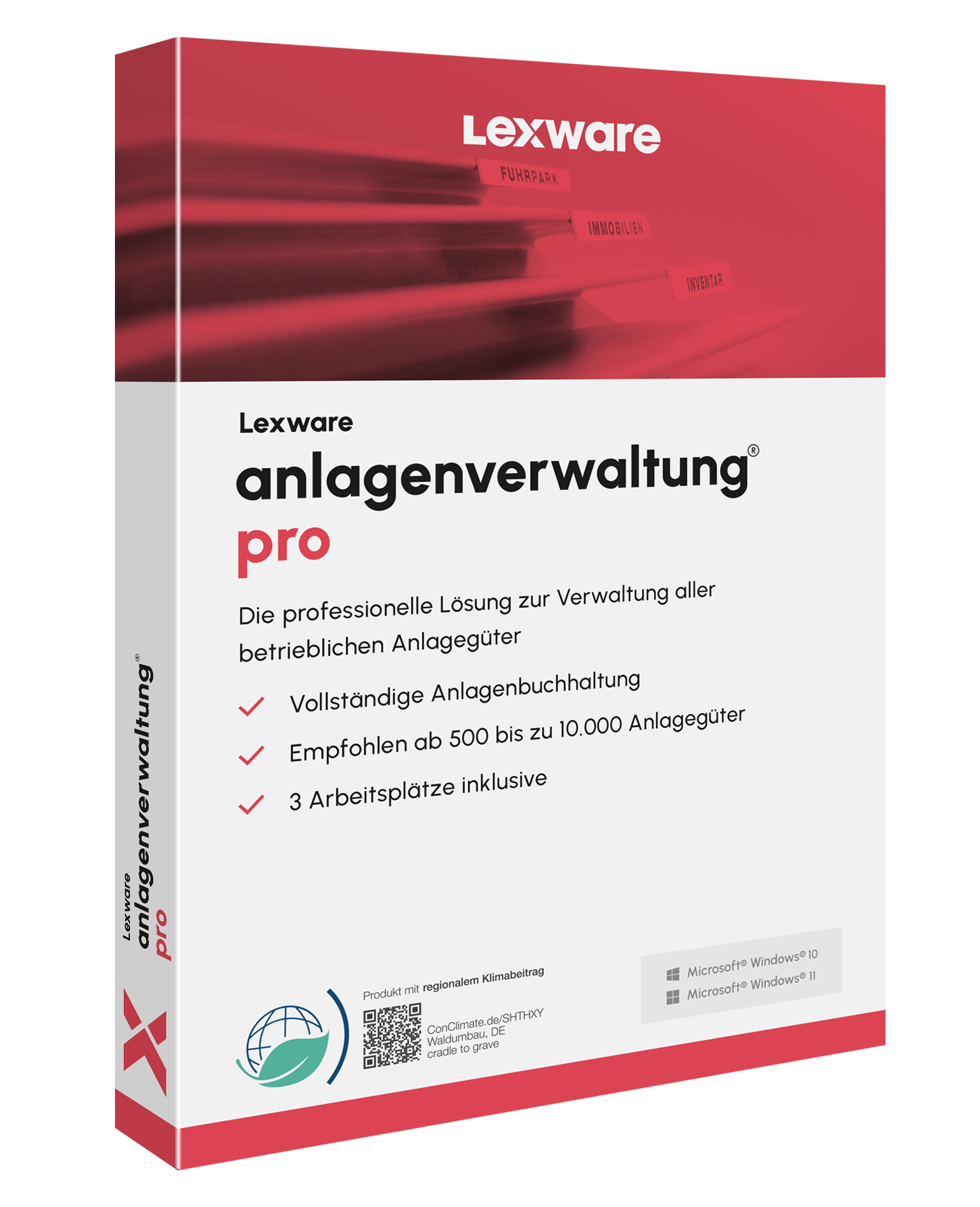 Produktbox von Lexware anlagenverwaltung pro für Anlagenbuchhaltung